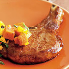 Pork Chops with Sweet-Potato Salad