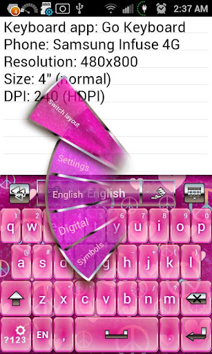 【免費個人化App】Pink Love Keyboard Skin-APP點子