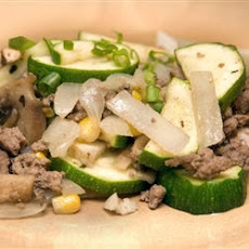 Ground Beef Zucchini Skillet