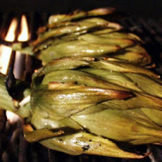 Grilled Drunken Artichokes