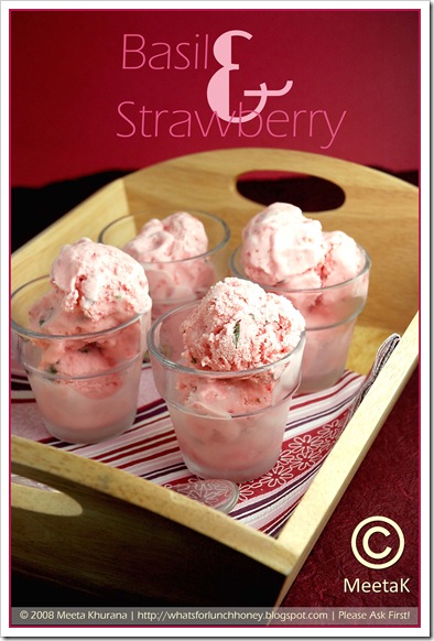 Strawberry Basil Ice Cream (01) by MeetaK