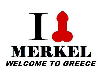 MERKEL WELCOME TO GREECE