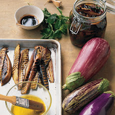 Grilled Eggplant in Pomegranate Dressing
