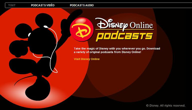 Podcast Disney sur iPod Disney1