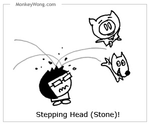 Cartoon - Stepping Stone