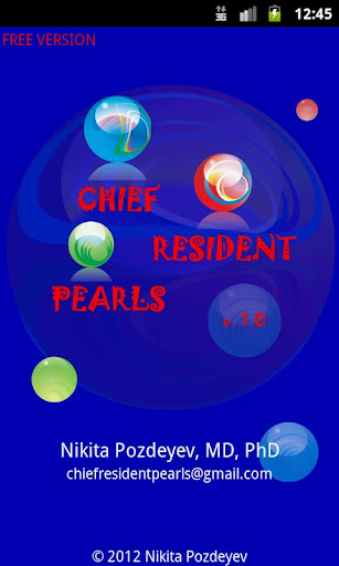 Chief Resident Pearls Free