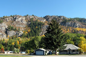 View of Silvercrown Mountain from the school parking lot