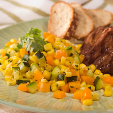 Toasted Corn & Zucchini Saute