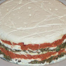Cheese, Pesto and Sun-Dried Tomato Torta