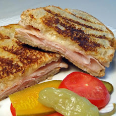 Grilled Turkey and Provolone on Garlic & Herb Bread