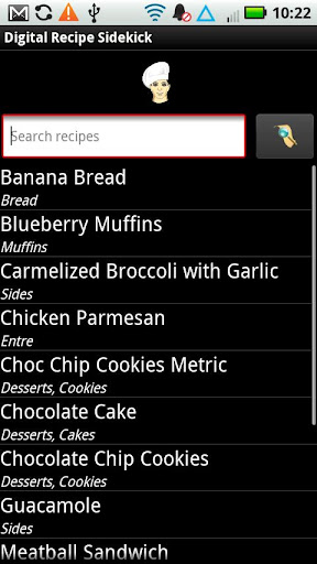 Digital Recipe Sidekick.