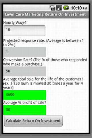 【免費商業App】Lawn Care Marketing ROI-APP點子