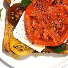 Tomato-Feta Open-Face Sandwich