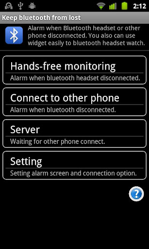 Keep bluetooth from lost
