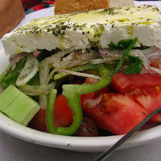 Romaine and Greek Vegetable Salad