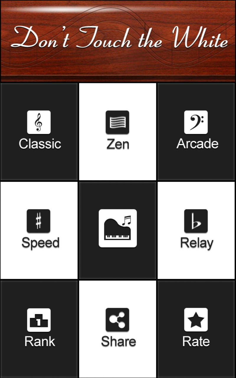 Android application Dont tap White Tiles: Piano screenshort