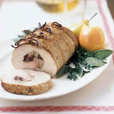 Pear and Cranberry Stuffed Pork Roast