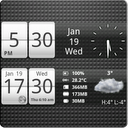 Sense Analog Small Clock 4x1 mobile app icon