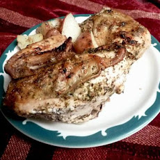 Lemon Garlic Chicken (Greece - Kotopoulo Skorthato)
