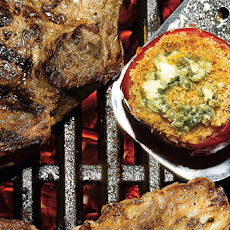 Blue Cheese Crusted Tomatoes