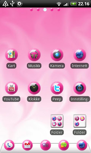 【免費個人化App】Sphere Pink GO Launcher Theme-APP點子