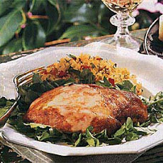 Chicken with Mustard Cream on Watercress