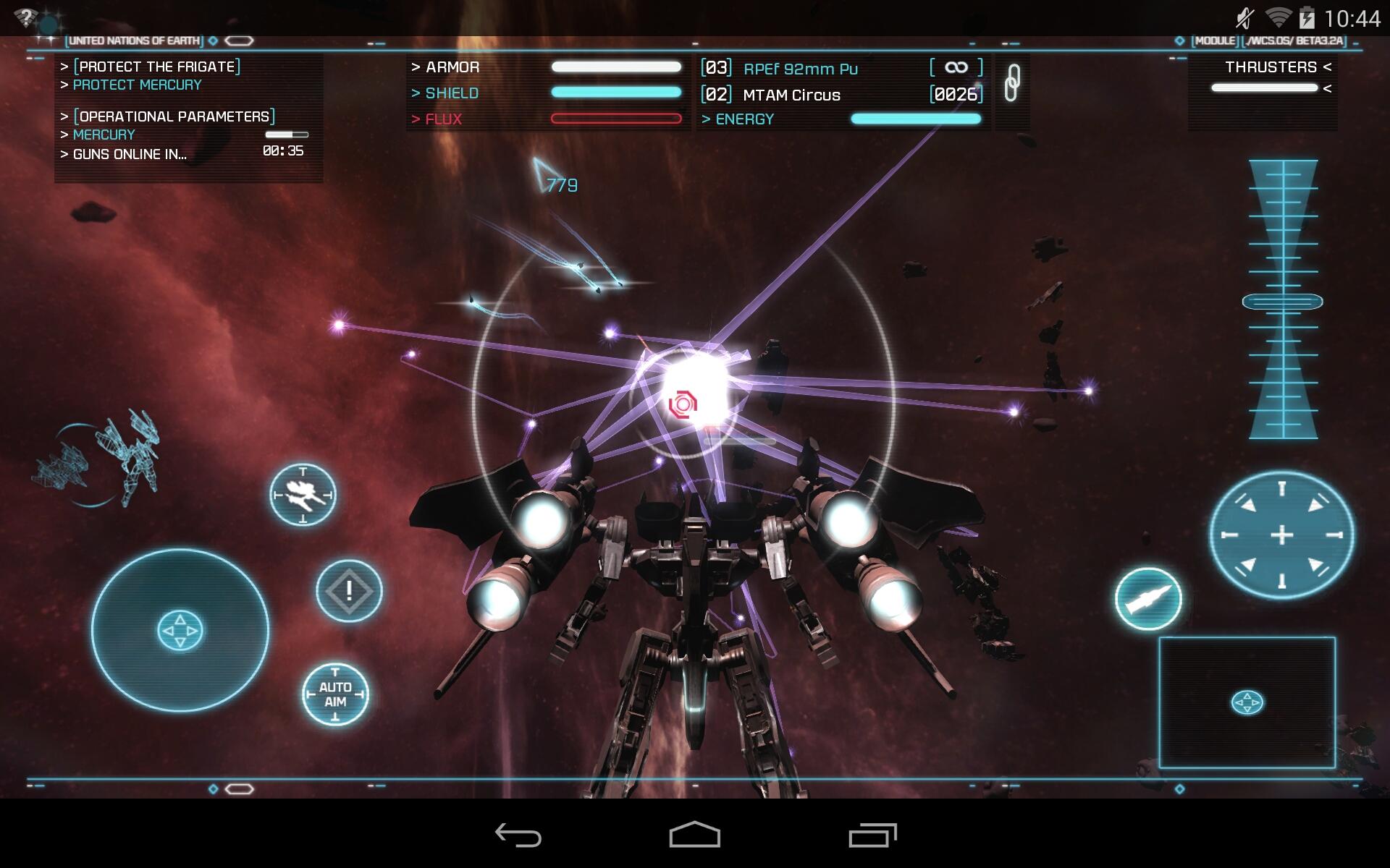 Android application Strike Suit Zero screenshort