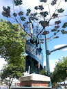 Global Information Tree Sculpture