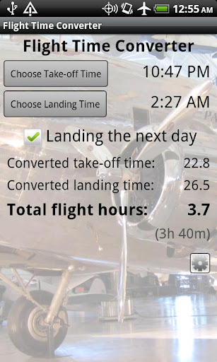 Flight Time Converter