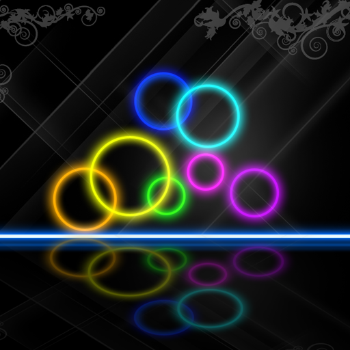 Neon Circles Theme 個人化 App LOGO-APP開箱王