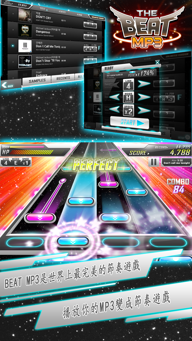 Android application BEAT MP3 - Rhythm Game screenshort