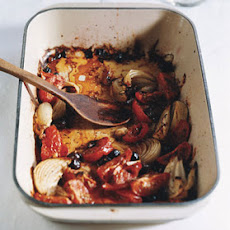 Braised Chicken with Tomatoes and Olives (Poulet Provencal)