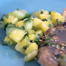 Chicken with Jerk Sauce and Cool Pineapple Salsa