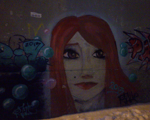 Graffiti Girl Face