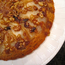 Upside-Down Pear Gingerbread