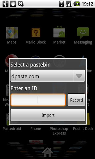 Pastebin Import