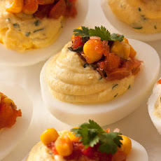 Green Chile Deviled Eggs Recipe