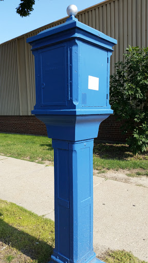 City Of Milwaukee Blue Mailbox