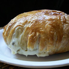 Mushroom Stuffed Brie En Croute