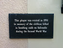 WWII Memorial Plaque