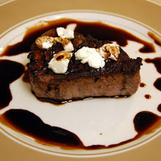 Balsamic and Goat Cheese Filet Mignon
