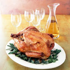 Roast Wild Turkey with Blue Cornbread-Shrimp Stuffing