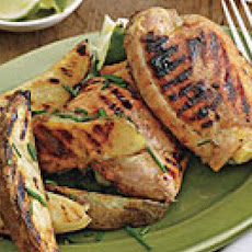 Honey-Mustard Chicken with Potato Wedges