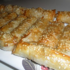 Chicken, Corn & Leek Filo Rolls