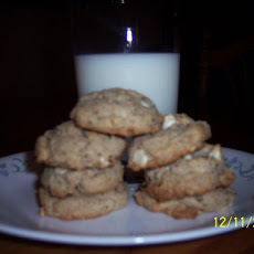 White Chocolate Chip Hazelnut Cookies