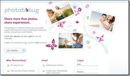 photatobug, slideshows con musica