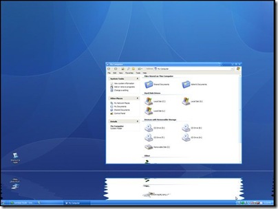 ripple, riflesso acqua nel desktop