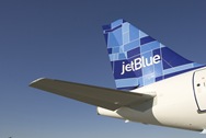 JETBLUE TURNS FIVE; 
TAKES DELIVERY OF 71ST AIRBUS A320
New York, NY (February 11, 2005) – JetBlue Airways [NASDAQ: JBLU] today turned five.  The airline commenced service at New York’s John F. Kennedy International Airport on February 11, 2000, with a ceremonial flight to Buffalo, NY, and back before taking its first commercial flight to Fort Lauderdale, FL, later that day.  Five years later, JetBlue is the largest airline at JFK and ranked as a “major” airline by the US Department of Transportation, having achieved annual revenues of more than a billion dollars.

To mark the occasion, David Neeleman, JetBlue’s Chairman and CEO, and Dave Barger, President and COO, hosted an event for JetBlue crewmembers and customers to greet the arrival of the airline’s 71st Airbus A320 aircraft, debuting the fleet’s seventh tail fin design, Mosaic.  Earlier in the day, the airline gave away 500 free tickets throughout New York City’s five boroughs to support the charity City Harvest.  Ticket seekers had to dress as their favorite JetBlue destination and bring canned goods for the charity.
