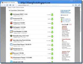 FileHippo Update Checker keeps your programs up to date and helps keep your computer safe - Click to Enlarge - CaseyTech