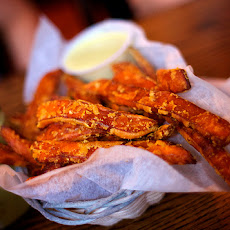 Grilled Sweet Potato Fingers With Curry Dip